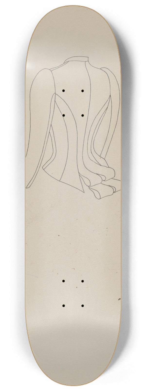 Mae A. Clarke - Basque 8.25 inch art skate deck