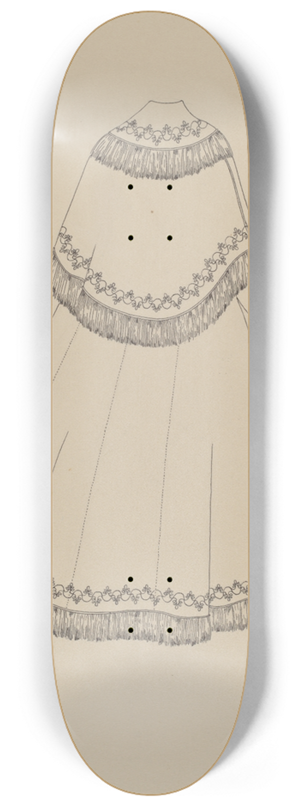 Mae A. Clarke - Coat 8.25 inch art skate deck