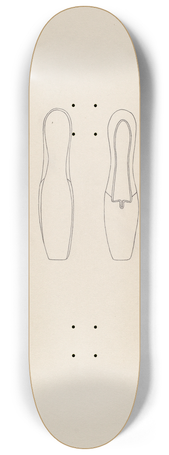Mae A. Clarke - Shoe 8.25 inch art skate deck
