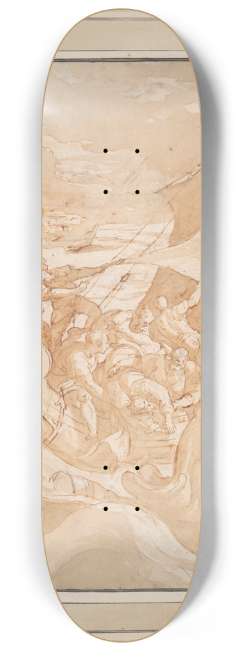 Maerten De Vos - Jonah ThrownOverboard 8.25 inch art skate deck