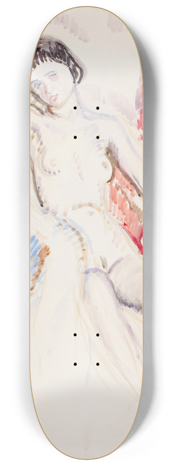 Magnus Enckell - Istuva alaston malli 8.25 inch art skate deck