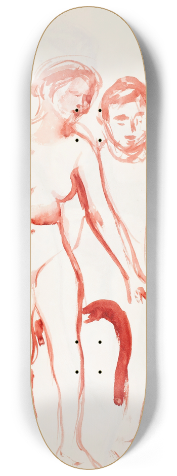 Magnus Enckell - Mies ja malli, luonnos 8.25 inch art skate deck
