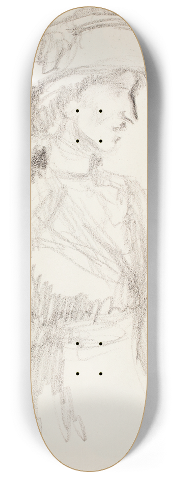 Magnus Enckell - Rouva Anni Lagerborg, luonnos 8.25 inch art skate deck