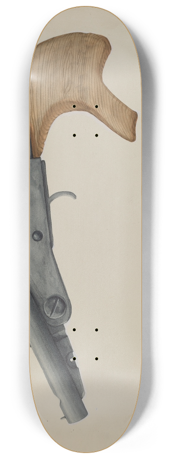 Majel G. Claflin - Gun 8.25 inch art skate deck