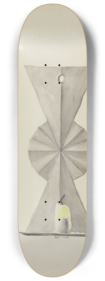 Majel G. Claflin - Tin Sconce 8.25 inch art skate deck