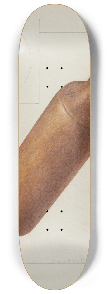 Manuel G. Runyan - Dough Rolling Pin 8.25 inch art skate deck