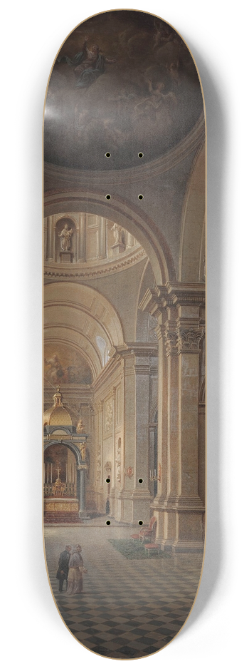 Marcin Zaleski - Interior of the All Saints Church in Warsaw 8.25 inch art skate deck