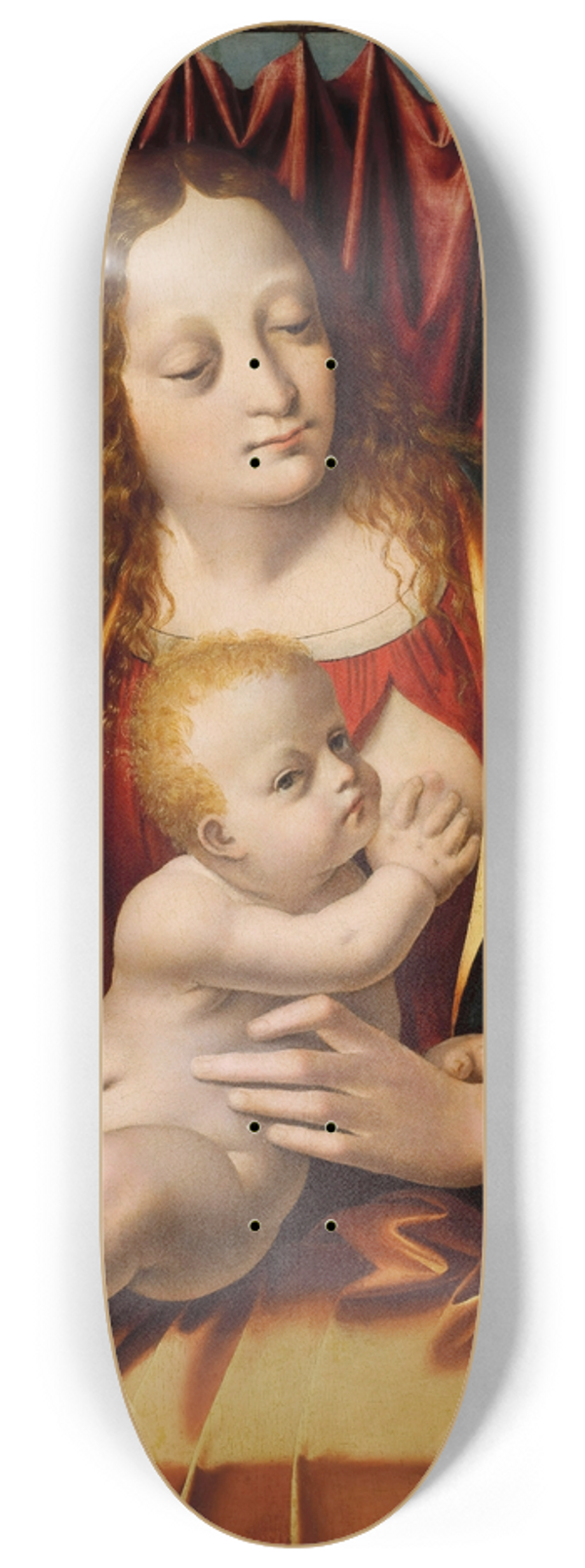 Marco d' Oggiono - Madonna and Child 8.25 inch art skate deck