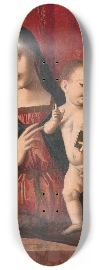 Marco Palmezzano and Workshop - Madonna and Child with the Infant Saint John 8.25 inch art skate deck