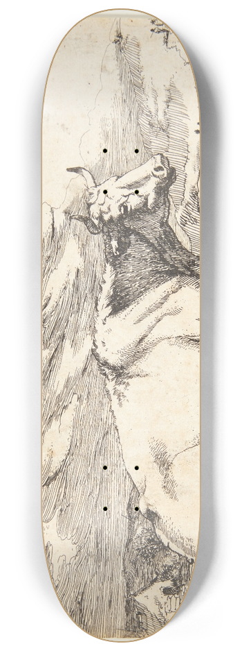 Marcus de Bye - Liggende ko 8.25 inch art skate deck