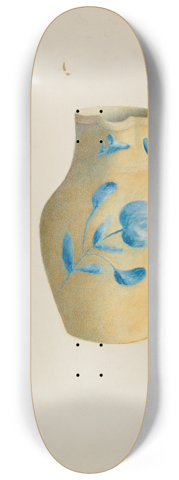 Margaret Stottlemeyer - Stoneware Cream Pitcher 8.25 inch art skate deck