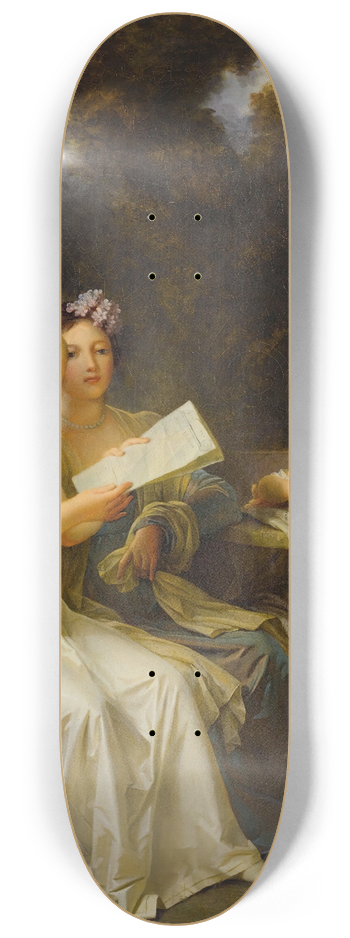 Marguerite Grard - The Reading Of The Gazette 8.25 inch art skate deck