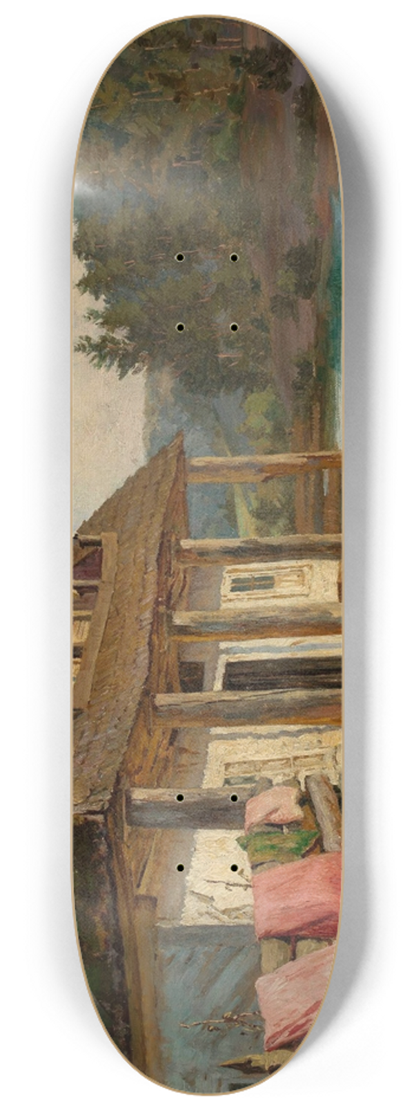 Maria Klass-Kazanowska - Wooden house 8.25 inch art skate deck