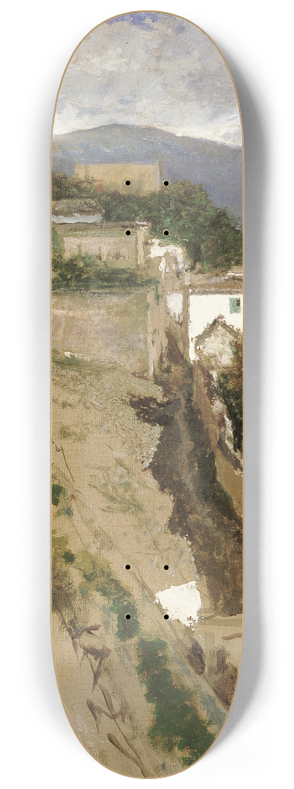 Mariano Fortuny Marsal - Granada Landscape 8.25 inch art skate deck