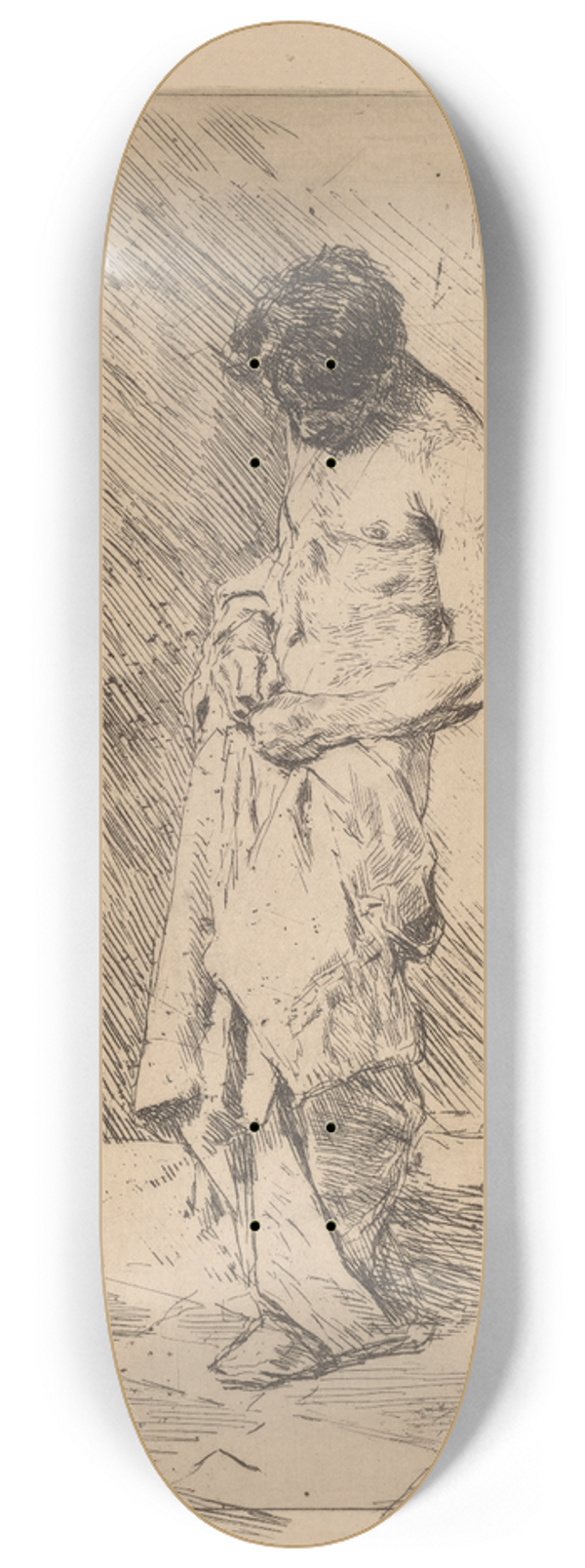 Mariano Fortuny Marsal - Un Pouilleux (Flea Seeker) 8.25 inch art skate deck