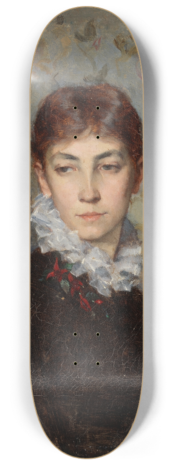 Maria Wiik - Portrait Of The Artists Sister Miss Hilda Wiik 8.25 inch art skate deck