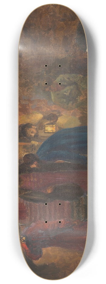 Maria Yakunchikova - Tsar visiting the prisoners 8.25 inch art skate deck