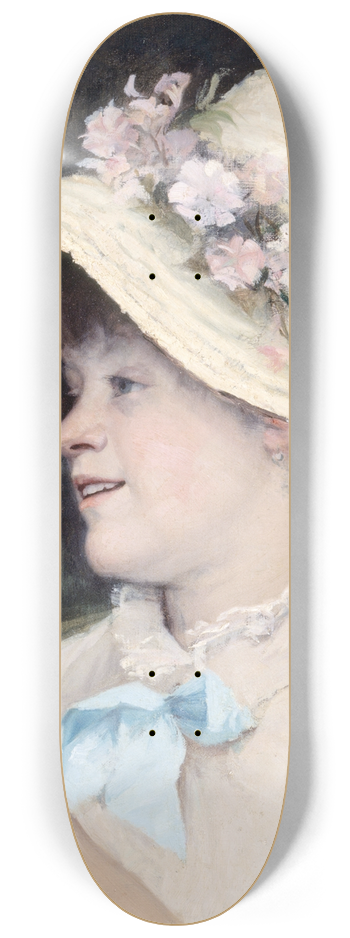 Marie Bashkirtseff - La Parisienne, portrait dIrma, modle  lAcadmie Julian 8.25 inch art skate deck