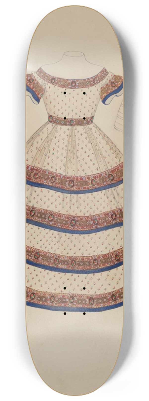 Marie Mitchell - Childs Dress 8.25 inch art skate deck