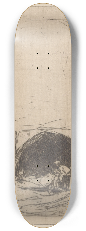 Marius Bauer - Bazaar in Constantinopel 8.25 inch art skate deck