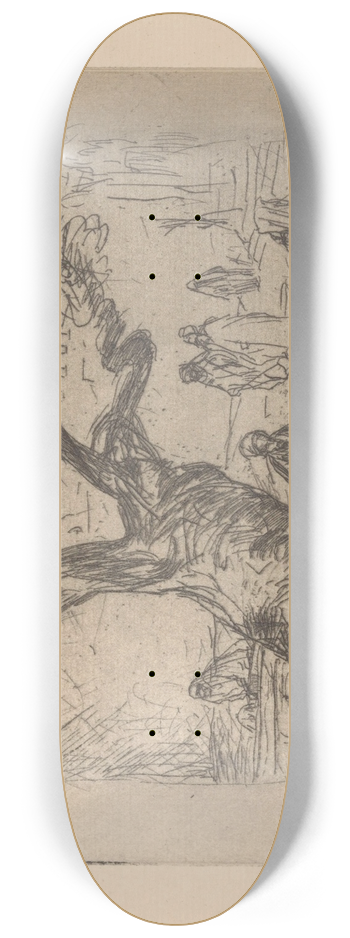 Marius Bauer - Figuren onder een boom 8.25 inch art skate deck