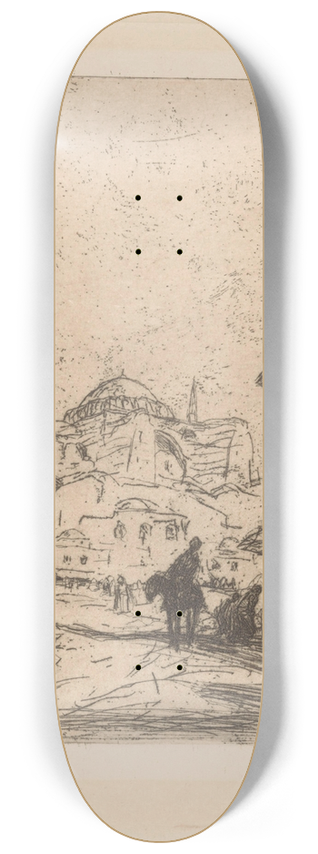 Marius Bauer - Gezicht op de Hagia Sophia 8.25 inch art skate deck