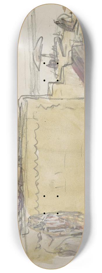 Marius Bauer - Indirs op een trap aan de Ganges 8.25 inch art skate deck