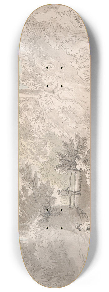 Anthony Devis - Driving sheep to market 8.25 inch art skate deck