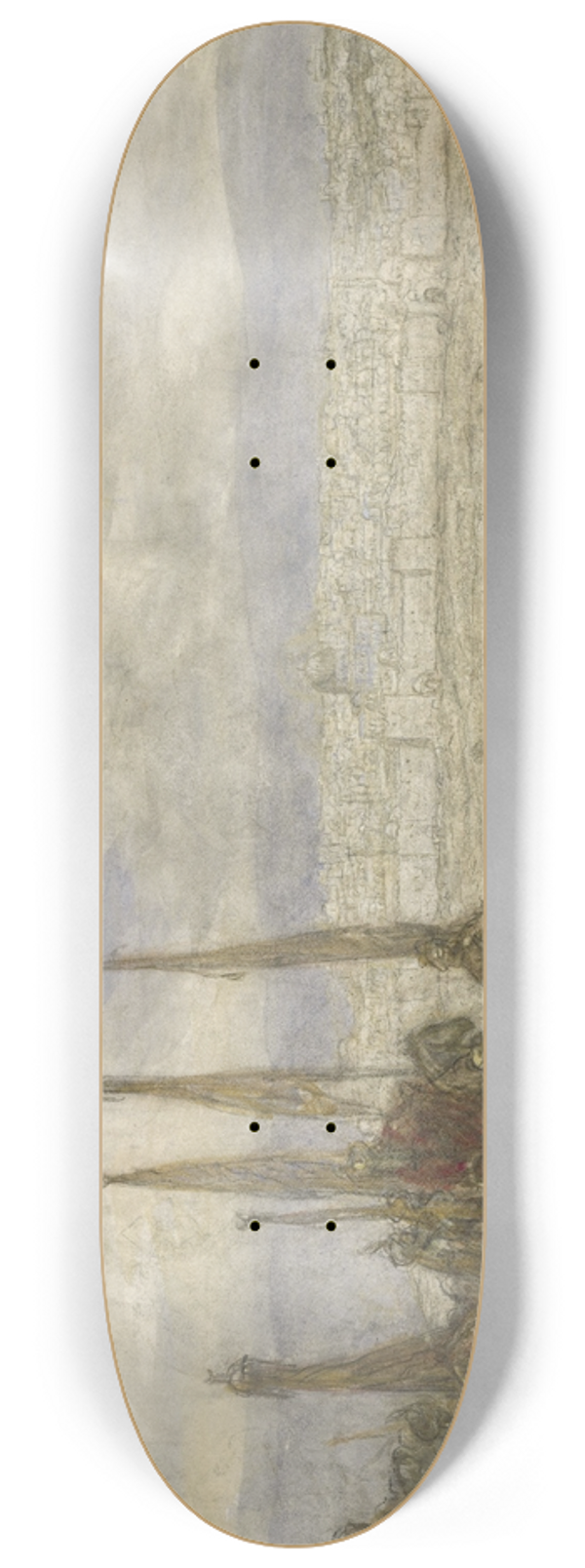 Marius Bauer - Turks leger voor Jeruzalem 8.25 inch art skate deck