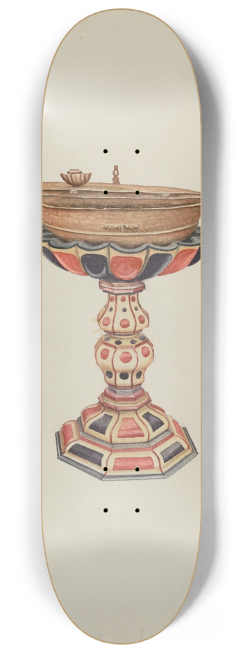 Marius Hansen - Baptismal Font & Stand 8.25 inch art skate deck