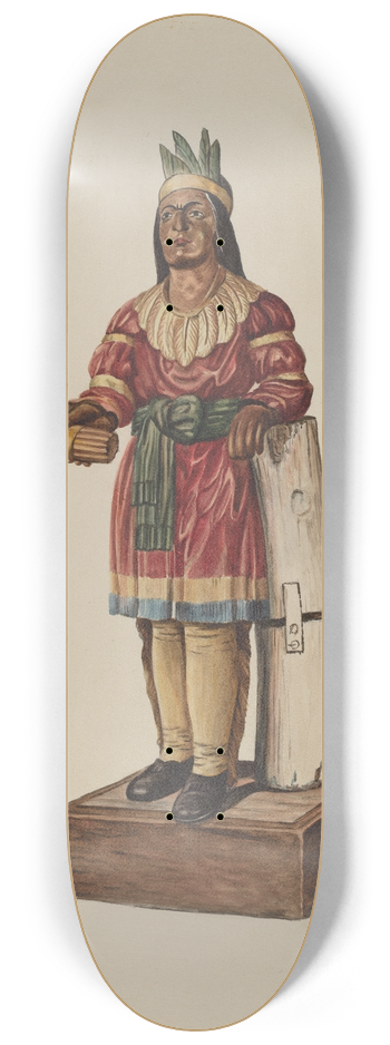 Marius Hansen - Cigar Store Indian 8.25 inch art skate deck