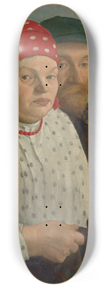 Mark Gertler - The apple woman and her husband 8.25 inch art skate deck