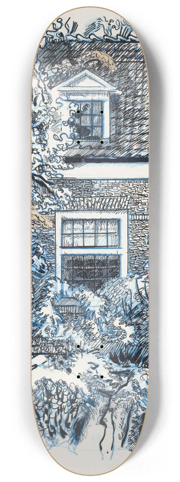 Martin Monnickendam - Huis te Edam of Monnickendam 8.25 inch art skate deck