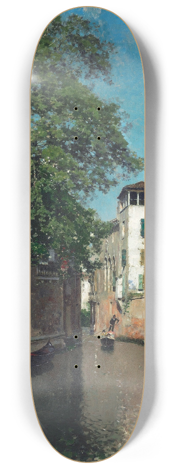 Martin Rico y Ortega - Canal in Venice 8.25 inch art skate deck