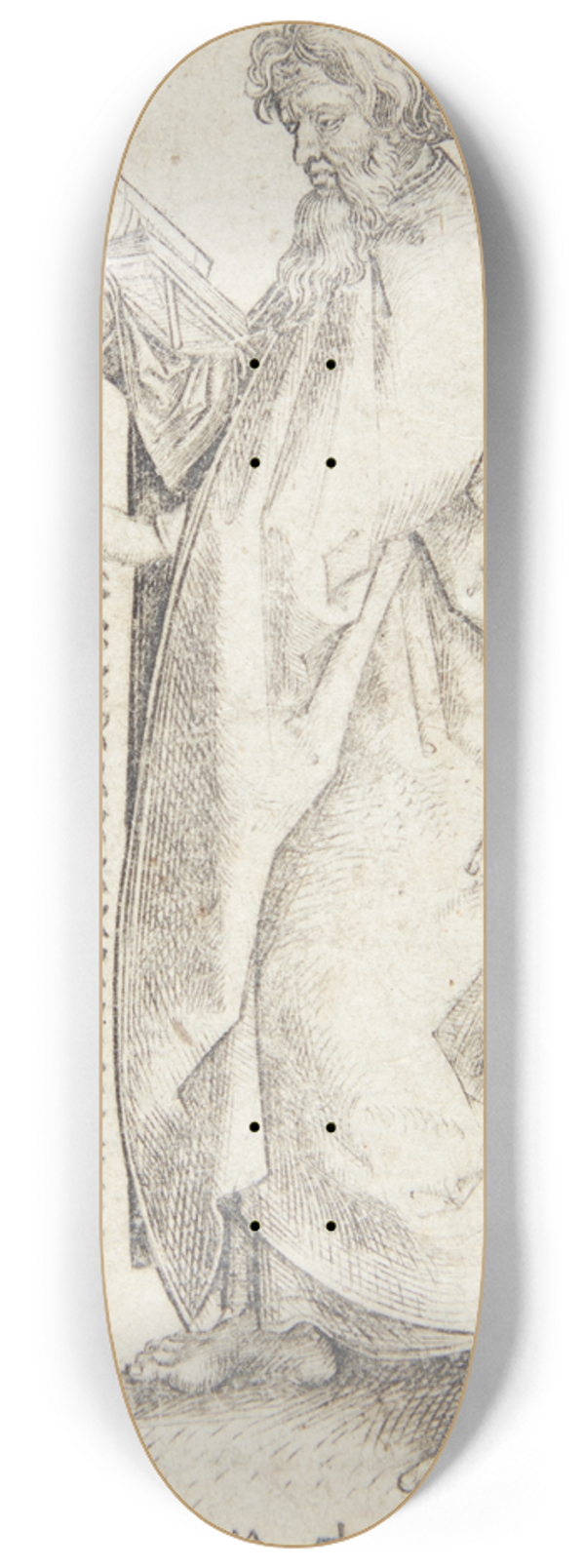 Martin Schongauer - Apostlen Simon 8.25 inch art skate deck