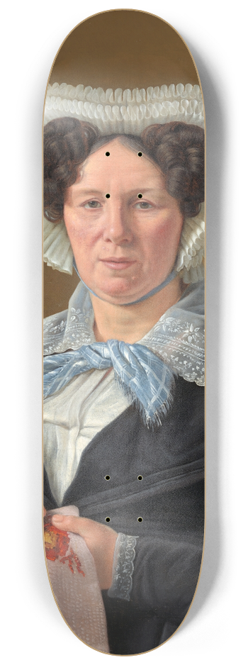Martinus Rrbye - The Artists Mother, Frederikke Eleonore Cathrine Rrbye, ne Stockfleth 8.25 inch art skate deck