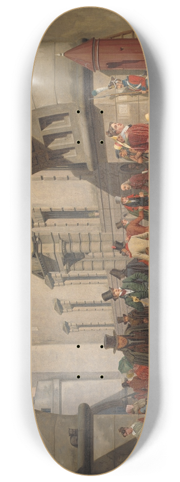 Martinus Rrbye - The Prison of Copenhagen 8.25 inch art skate deck