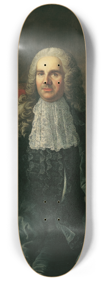 Martin van Meytens - Bildnis eines Herrn Johann Christoph Freiherr von Bartenstein 8.25 inch art skate deck