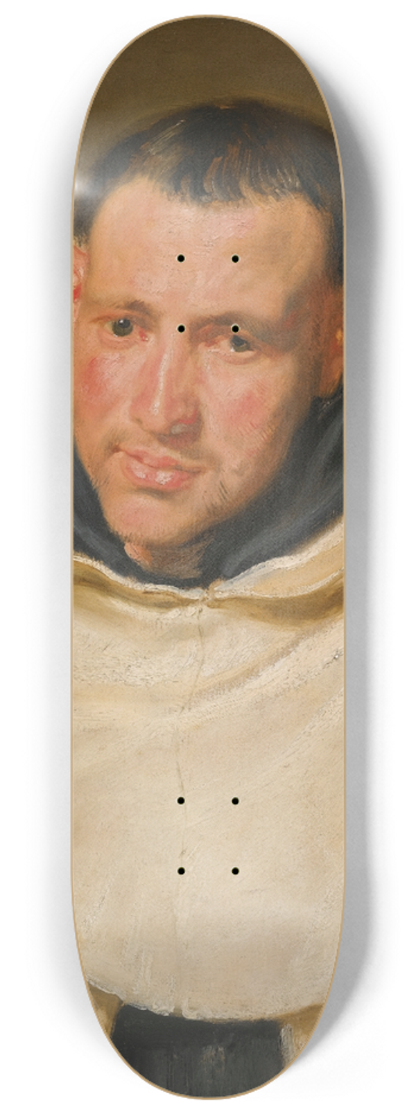 Anthony van Dyck - Portrait Of ACarmelite Monk, Head And Shoulders 8.25 inch art skate deck