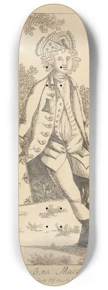 Mary Darly - The Auretian Macaroni 8.25 inch art skate deck