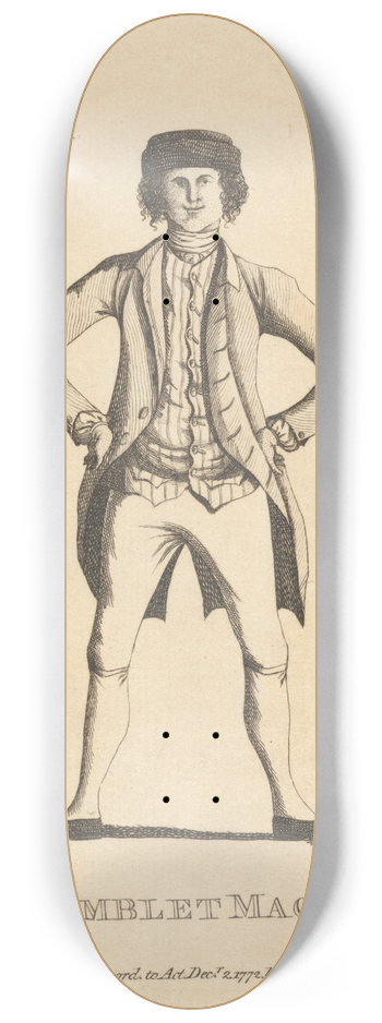 Mary Darly - The Camblet Macaroni 8.25 inch art skate deck