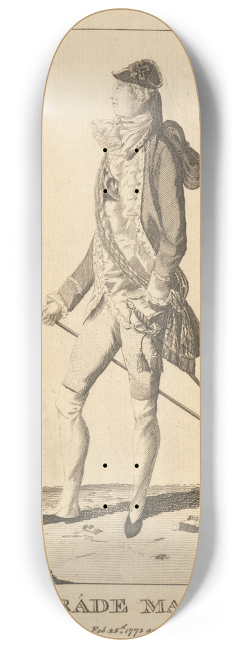 Mary Darly - The Parade Macaroni 8.25 inch art skate deck