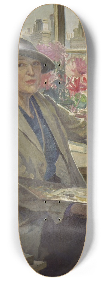 Mary Elizabeth Tripe - Self portrait 8.25 inch art skate deck