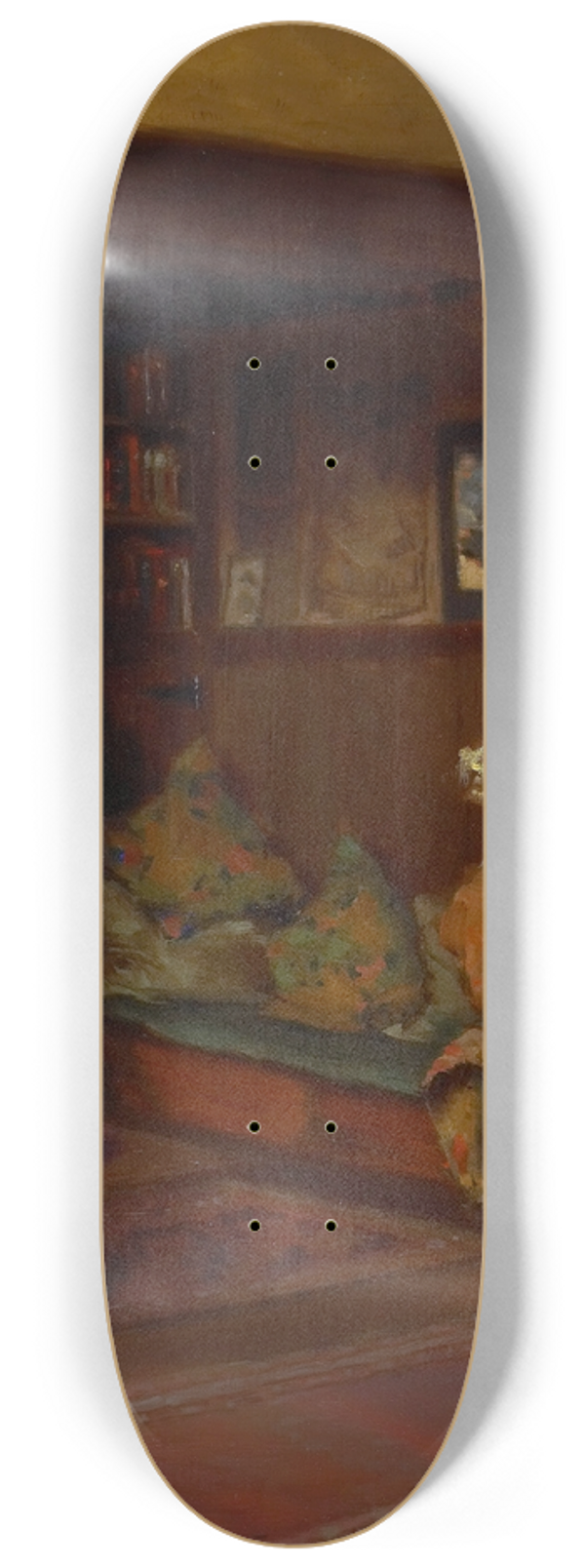 Mary Hiester Reid - The Inglenook in My Studio 8.25 inch art skate deck