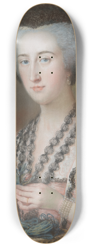 Mary Hoare - Lady Dungarvan, Countess of Ailesbury (ne Susannah Hoare) 8.25 inch art skate deck