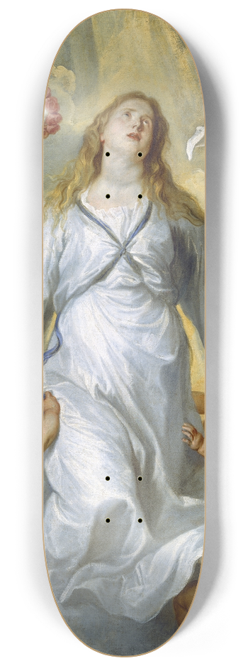 Anthony van Dyck - The Virgin as Intercessor 8.25 inch art skate deck