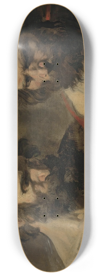 Anthony van Dyck - Two Studies Of A Bearded Man 8.25 inch art skate deck