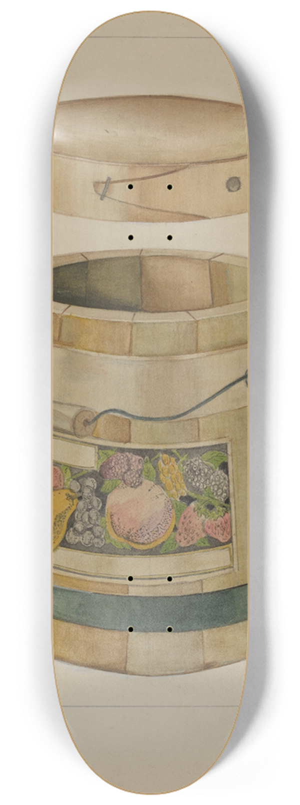 Anthony Zuccarello - Wooden Pail 8.25 inch art skate deck