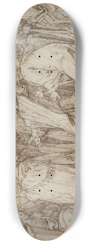 Master of the Egmont Albums - The Parable of the Tribute Money 8.25 inch art skate deck