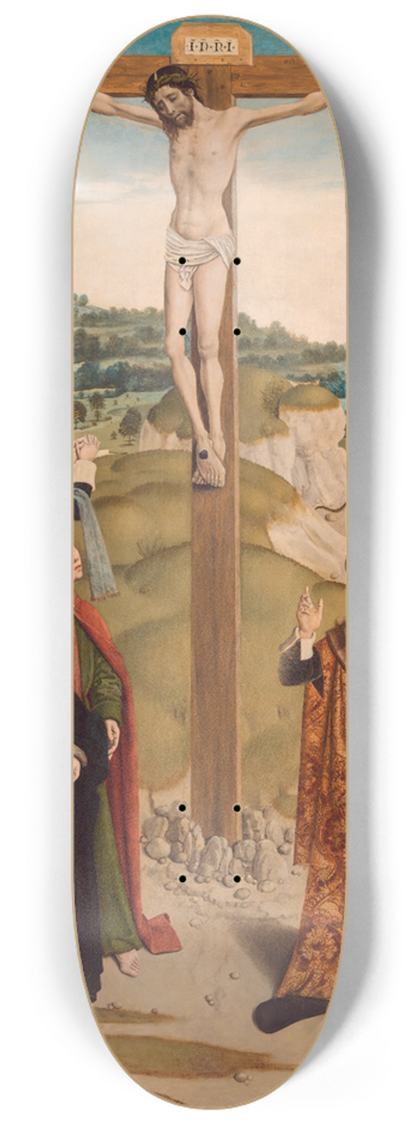 Master of the Tiburtine - Sibyl Crucifixion 8.25 inch art skate deck